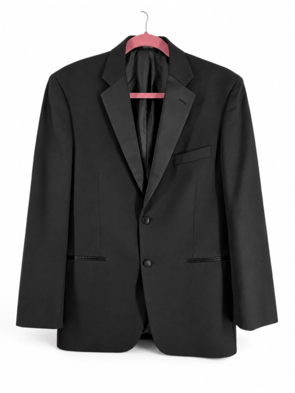 Joseph Abboud Black Tie Black Tuxedo Sport Coat Loro Piana Super 120’s sz 38R